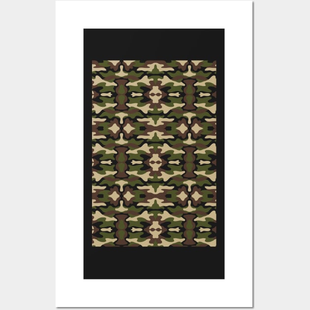 Green Military Camouflage Wall Art by TheLaundryLady